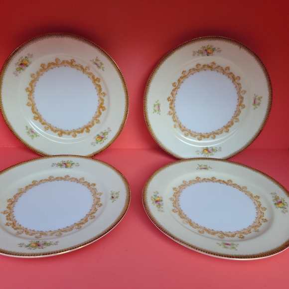 Vintage Meito Nassau China set of 4 Saucer Plates, Made in Japan Discontinued - Picture 3 of 4